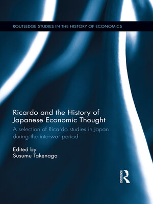 cover image of Ricardo and the History of Japanese Economic Thought